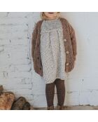 Robe Gaze de Coton Fleurie Fall écrue