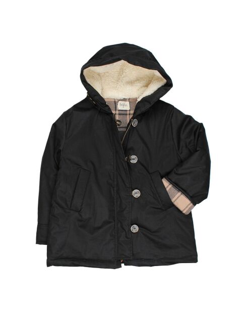 Parka à Capuche Fourrée noire