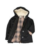 Parka à Capuche Fourrée noire