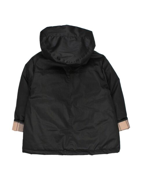 Parka à Capuche Fourrée noire