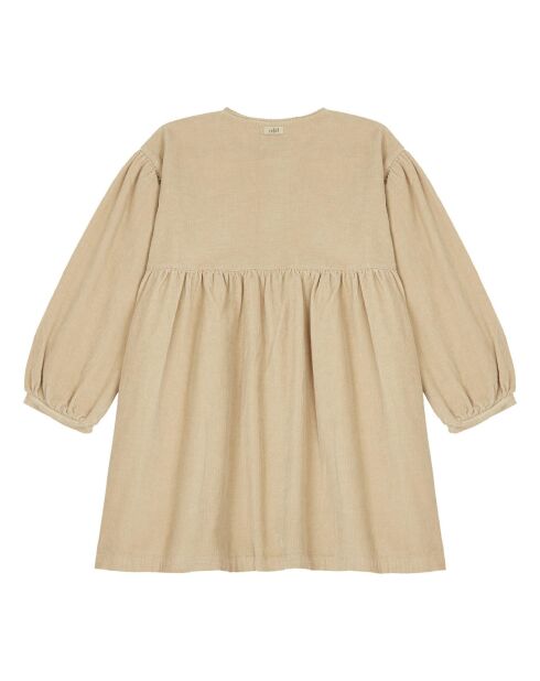 Robe Velours Côtelé Romance beige