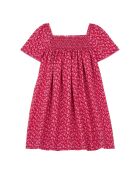 Robe Fleurs Upcycling fushia