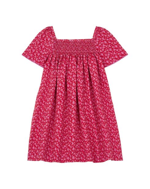 Robe Fleurs Upcycling fushia