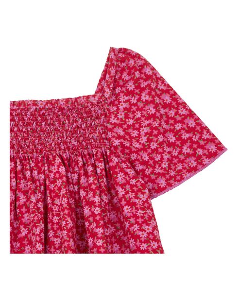 Robe Fleurs Upcycling fushia