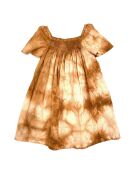 Abito Camel Tie and Dye in cotone biologico