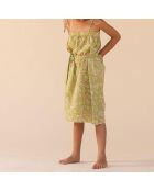 Robe Fleurs Upcycling - Edition Limitée verte