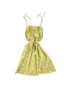 Robe Fleurs Upcycling - Edition Limitée verte