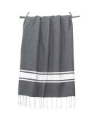 2 Foutas en Coton Malibu gris moyen - 100x200 cm
