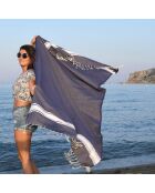 2 blaue Jeansfoutas aus Baumwolle von Malibu - 100x200 cm