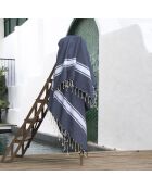 2 blaue Jeansfoutas aus Baumwolle von Malibu - 100x200 cm