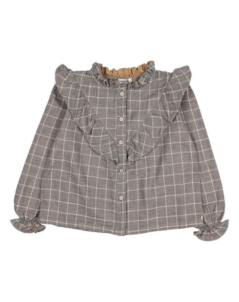 Blouse à Carreaux grise