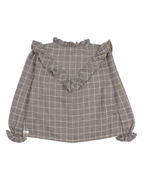 Blouse à Carreaux grise