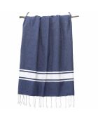 2 Foutas en Coton Malibu gris perle - 100x200 cm