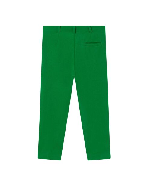 Leggings verdi in misto lana di pollo