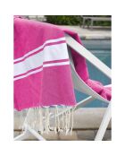2 Foutas Malibu in cotone rosa fucsia - 100x200 cm