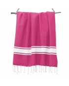2 Foutas Malibu in cotone rosa fucsia - 100x200 cm
