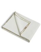 Nappe en Toile de coton Jules blanc/sable - 140x140 cm
