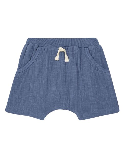Short en Gaze de Coton bleu