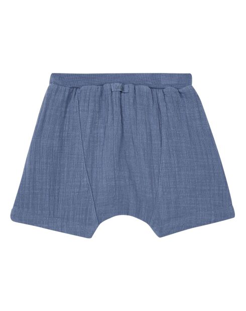 Short en Gaze de Coton bleu