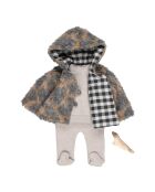 Manteau en Laine et Mohair gris anthracite