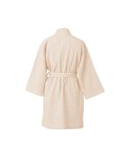 Peignoir kimono en Coton gaufré Daria rose - 95x64 cm