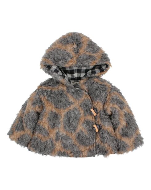 Manteau en Laine et Mohair gris anthracite