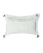 Coussin en Toile de Coton Oasis bleu glacier - 50x30 cm