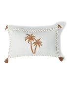 Coussin en Toile de Coton Oasis terre de sienne - 50x30 cm