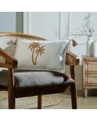Coussin en Toile de Coton Oasis terre de sienne - 50x30 cm
