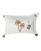 Coussin en Toile de Coton Oasis terre de sienne - 50x30 cm