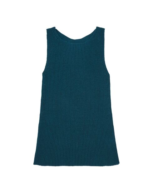Abito blu in lana e cashmere
