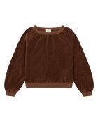 Sweat Coton Bio Velours marron