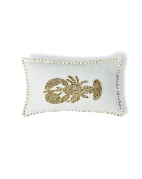 Coussin en Toile de Coton Lobster  sable - 50x30 cm