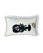 Coussin en Toile de Coton Lobster  bleu marine - 50x30 cm