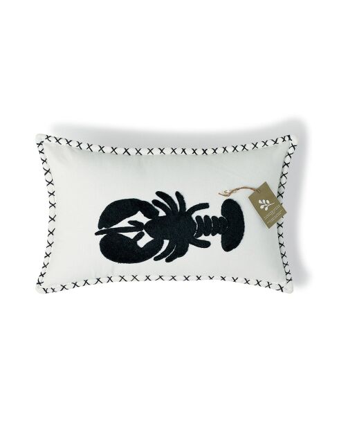 Coussin en Toile de Coton Lobster  bleu marine - 50x30 cm
