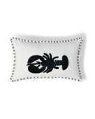 Coussin en Toile de Coton Lobster  bleu marine - 50x30 cm