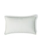 Coussin en Toile de Coton Xlove bleu glacier - 50x30 cm