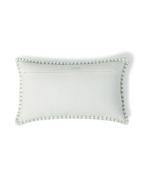Coussin en Toile de Coton Xlove bleu glacier - 50x30 cm