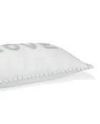 Coussin en Toile de Coton Xlove bleu glacier - 50x30 cm