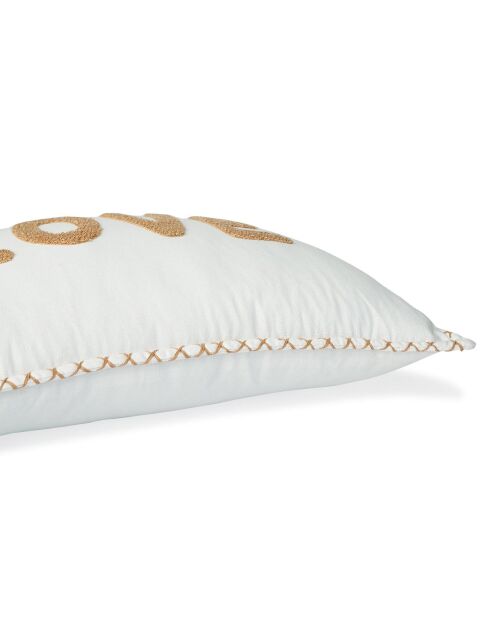 Coussin en Toile de Coton Xlove terre de sienne - 50x30 cm