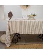 Mantel Hossegor de algodón taupe