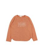 T-Shirt en Coton Bio Flammé Peace rouille