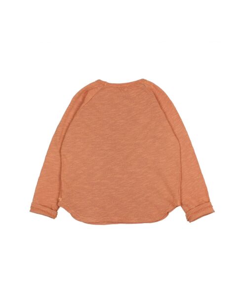T-Shirt en Coton Bio Flammé Peace rouille