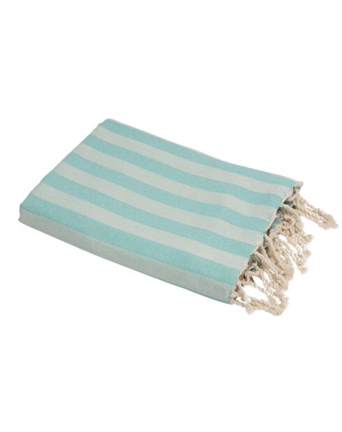 Fouta Jacquard Capri aquagrün - 100x200 cm