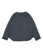 T-Shirt en Coton Bio Flammé Peace bleu nuit