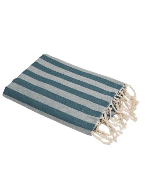 Capri Jacquard Fouta petrolblau - 100x200 cm