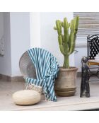 Capri Jacquard Fouta petrolblau - 100x200 cm