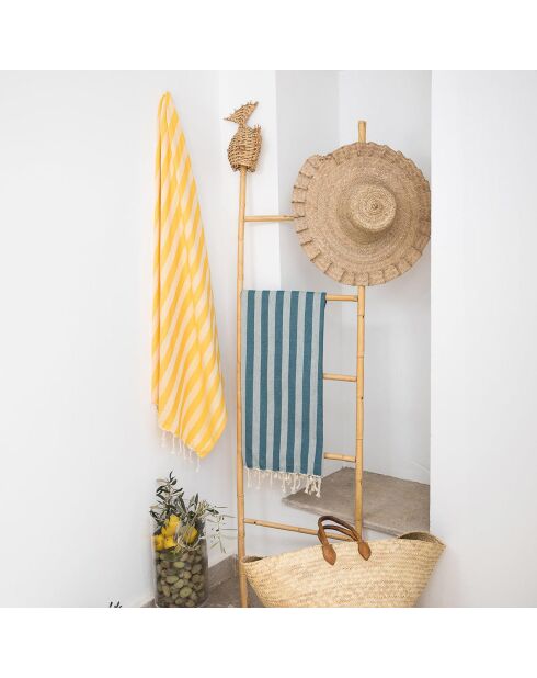Capri Jacquard Fouta petrolblau - 100x200 cm