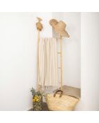 Fouta jacquard Capri taupe clair - 100x200 cm