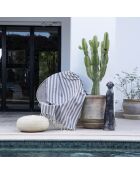 Capri taupe jacquard fouta - 100x200 cm